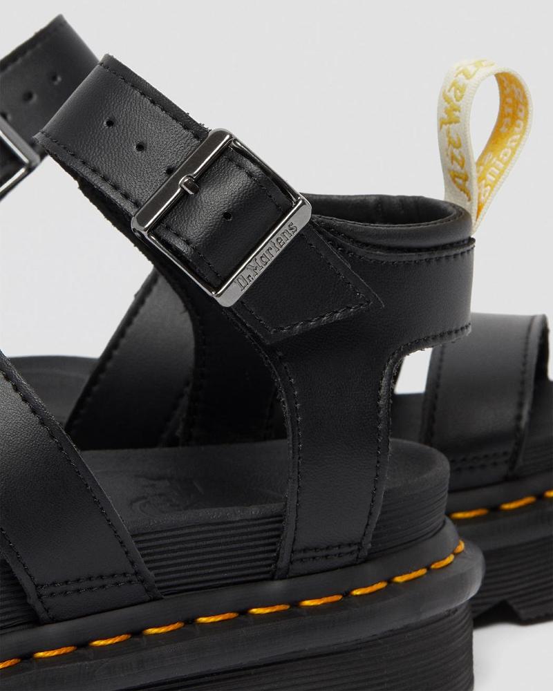 Black Women's Dr Martens Vegan Blaire Felix Gladiator Sandals | CA 301BEX